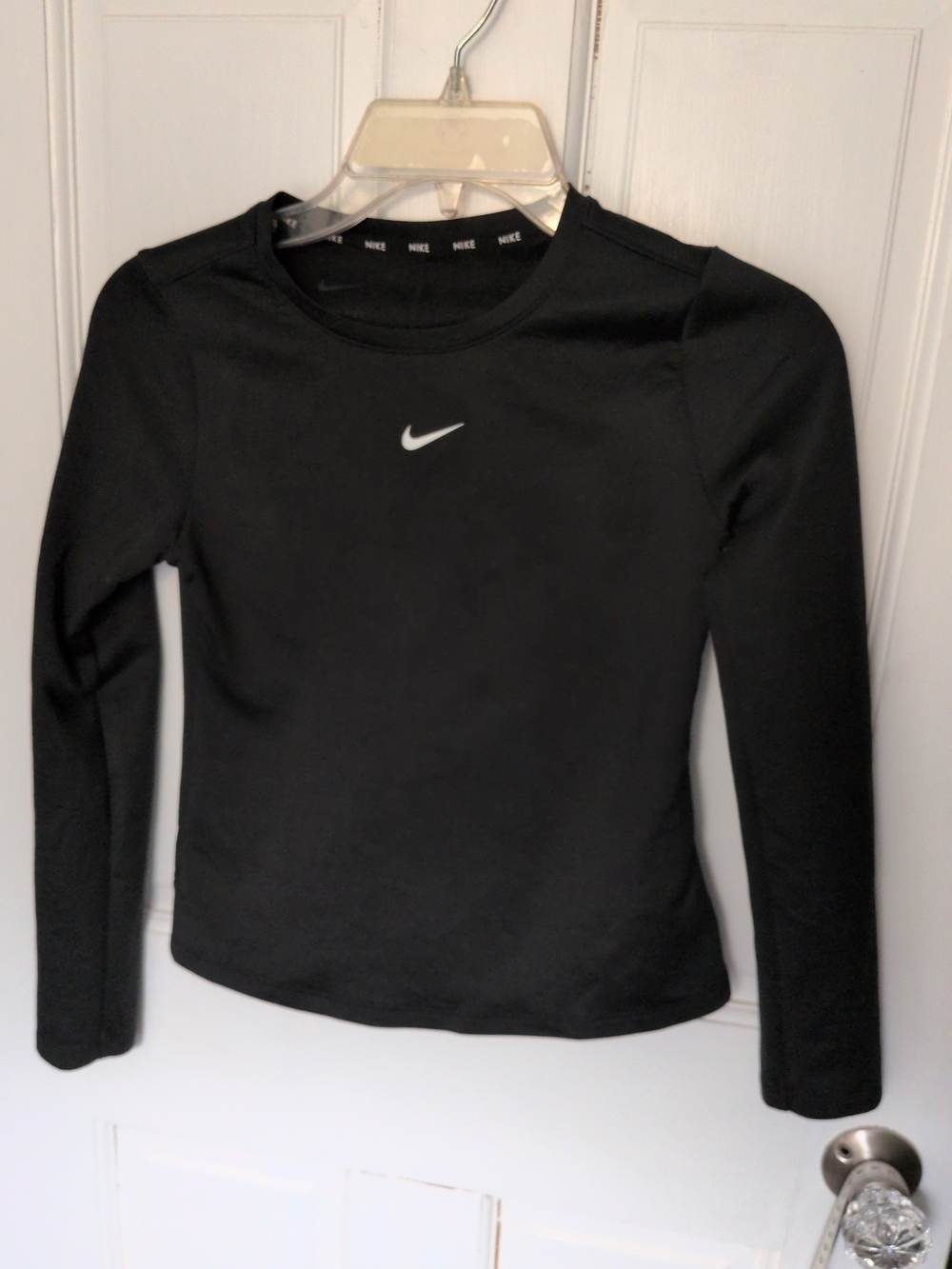 Nike Kids' Black Long-Sleeve Dri-FIT Top